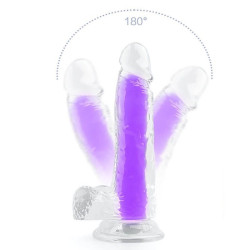 ClearlyHorny Gode phosphorescent Color Glow 15 x 4.5cm Violet